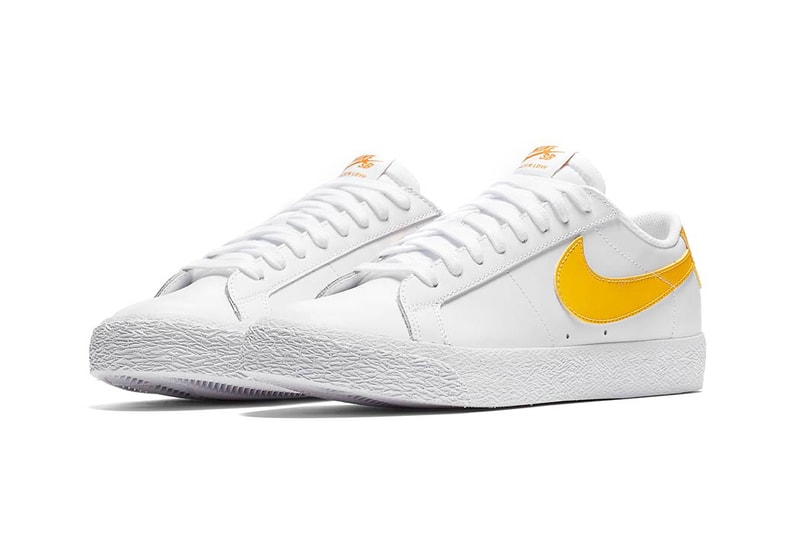 Nike SB Blazer Low White Obsidian Mineral Gold