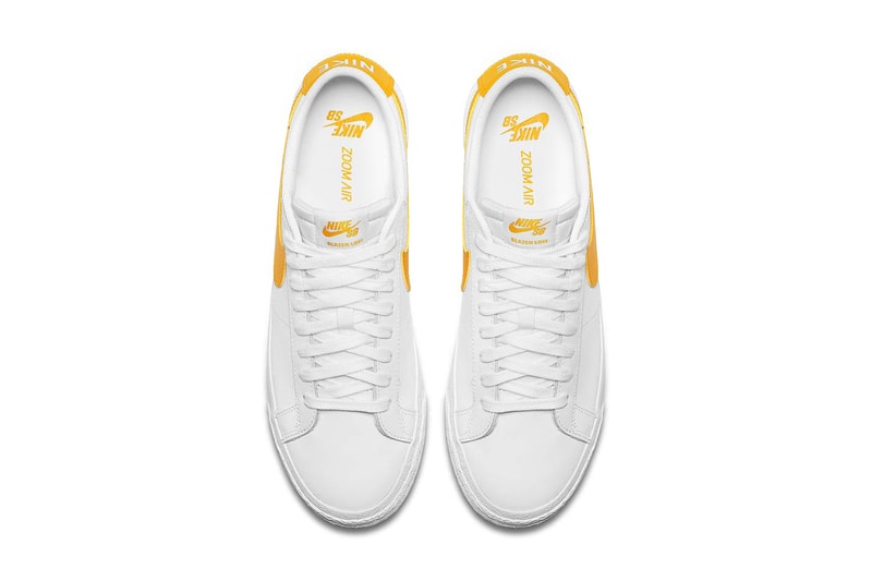 Nike SB Blazer Low White Obsidian Mineral Gold