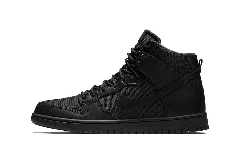 Nike SB Dunk High Triple Black Boot Release Dates Info