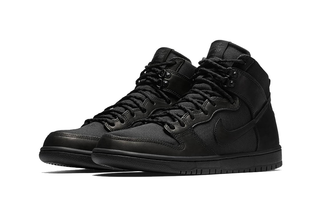 Nike SB Dunk High Triple Black Boot Release Dates Info