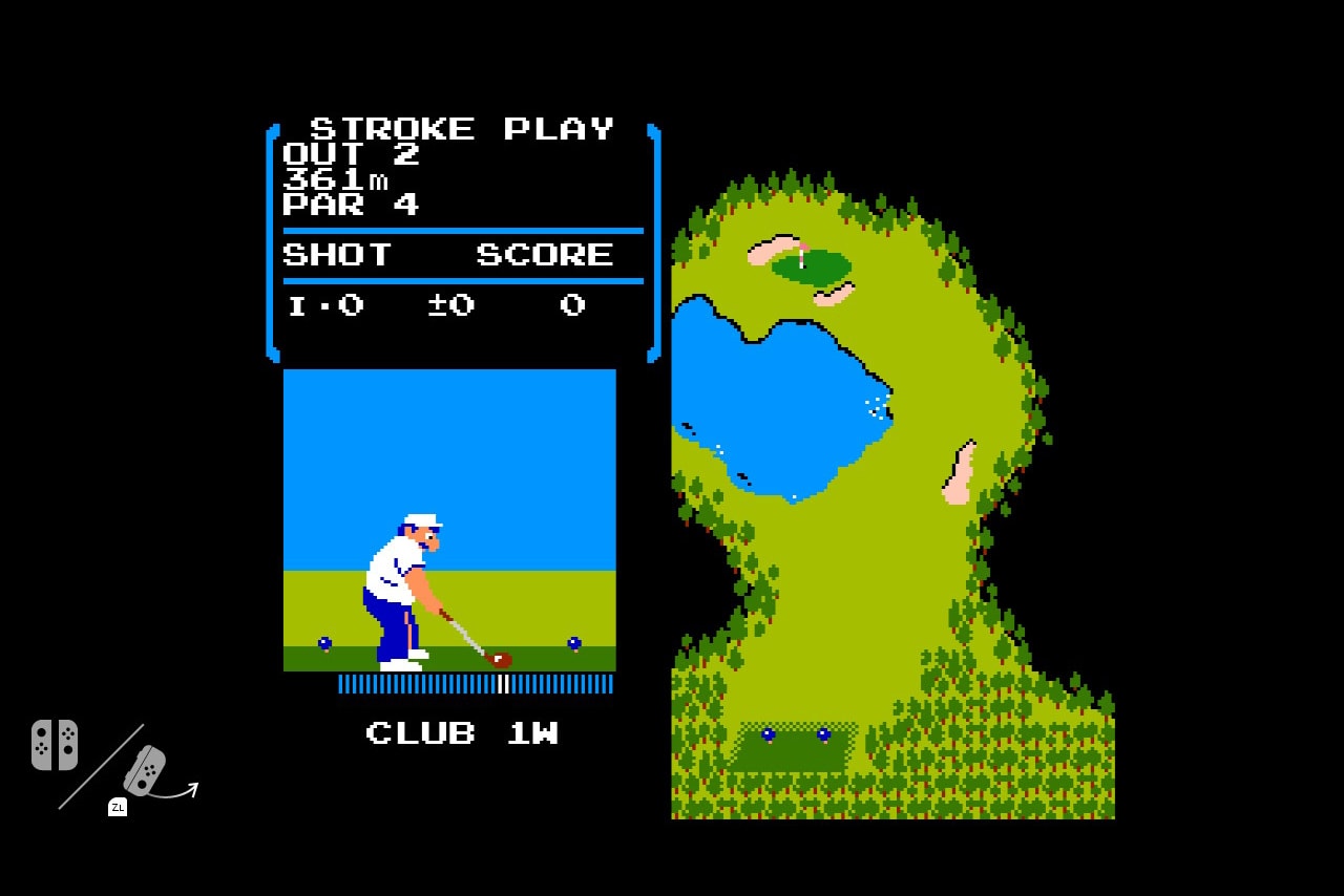 Nintendo Switch NES Golf Hidden Game