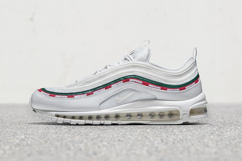 Official Look Release Date UNDEFEATED Nike Air Max 97 footwear black red green white