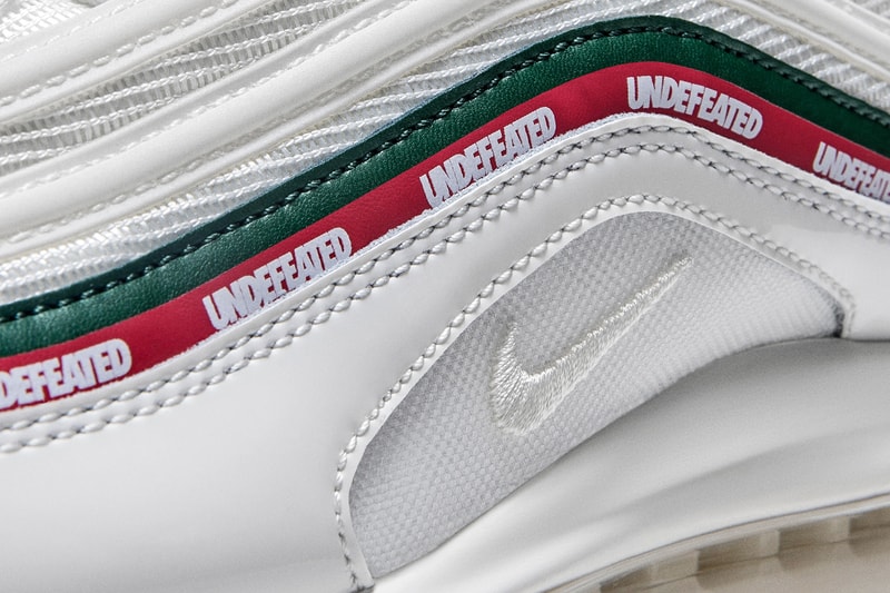 Official Look Release Date UNDEFEATED Nike Air Max 97 footwear black red green white