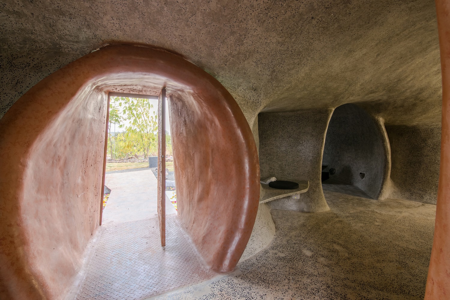 Gumpha House India Indian Design Architect Tunnel Underground