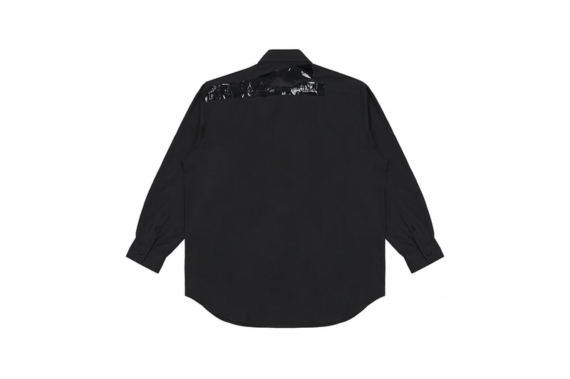 Raf Simons Dover Street Market Exclusive Windbreaker Button Up Down Shirt Tape Walk With Me Black