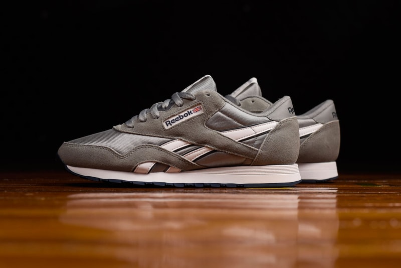 Reebok Classic Nylon, Platinum, Brave Blue, Team Navy