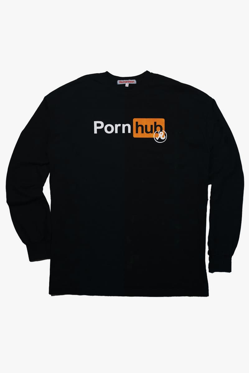 Richardson x PornHub Capsule Collaboration cap hoodie t shirt long sleeve short sleeve MA 1 swimsuit tote