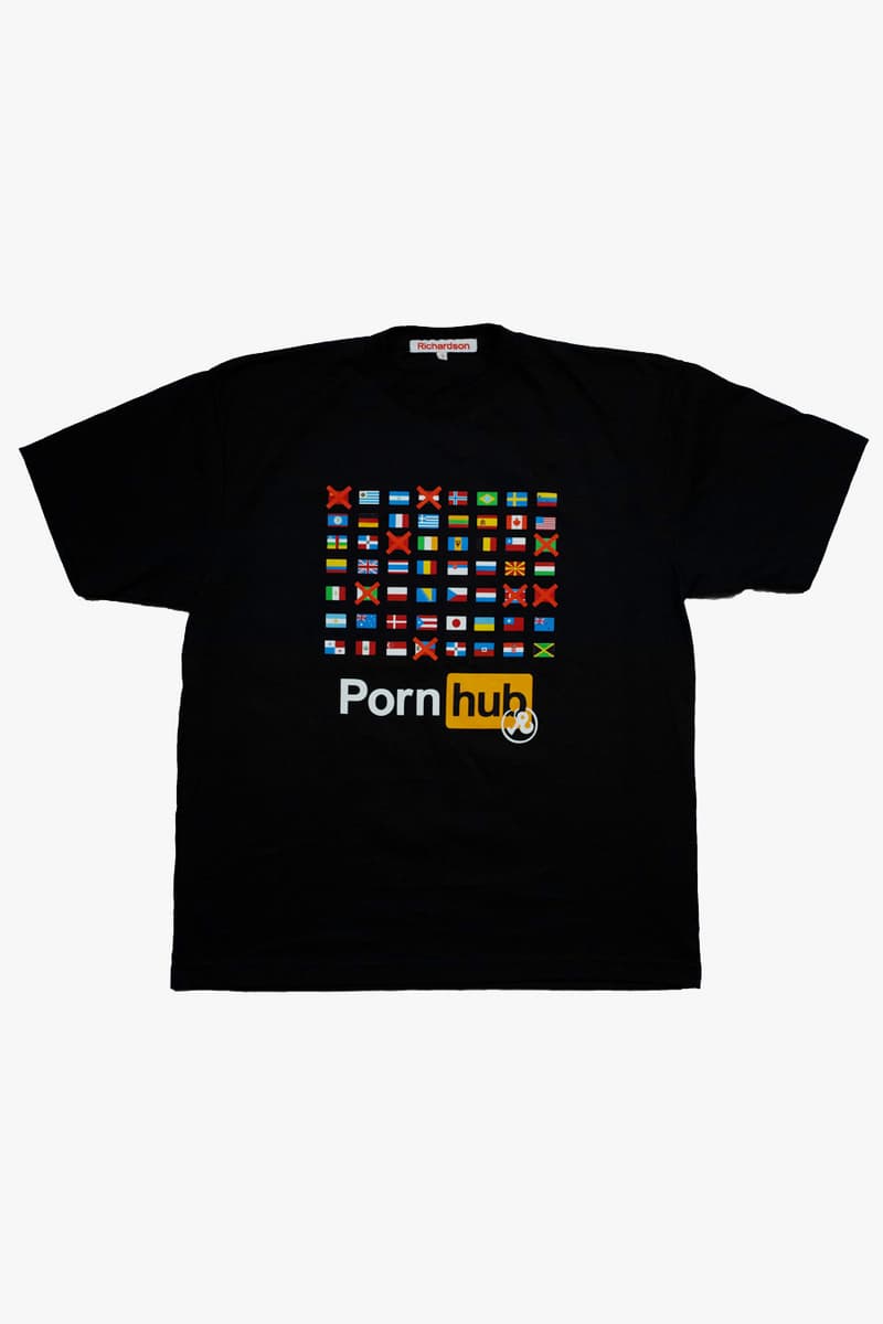 Richardson x PornHub Capsule Collaboration cap hoodie t shirt long sleeve short sleeve MA 1 swimsuit tote