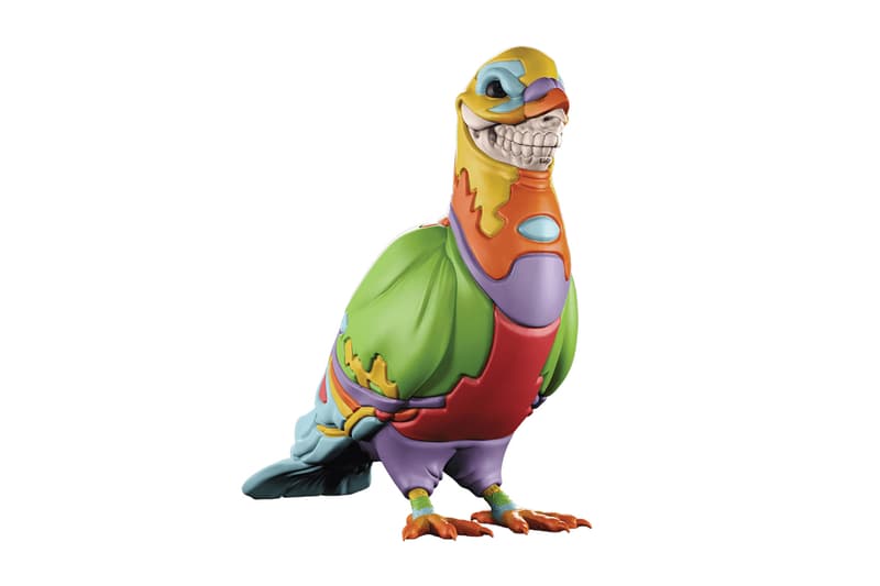Ron English Jeff Staple Mighty Jaxx Pigeon Skull Grin