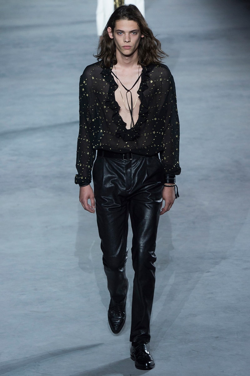Saint Laurent Anthony Vaccarello Paris Fashion Week Luxury Clothing Apparel Accessories Eiffel Tower