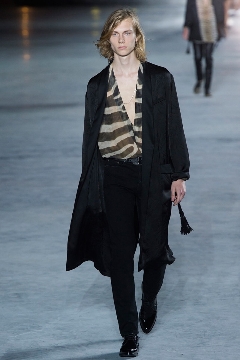 Saint Laurent Anthony Vaccarello Paris Fashion Week Luxury Clothing Apparel Accessories Eiffel Tower