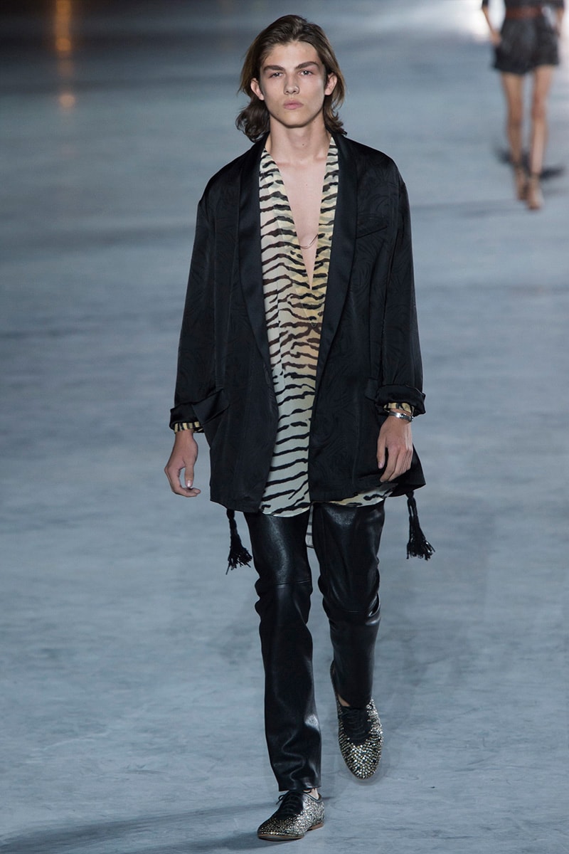 Saint Laurent Anthony Vaccarello Paris Fashion Week Luxury Clothing Apparel Accessories Eiffel Tower