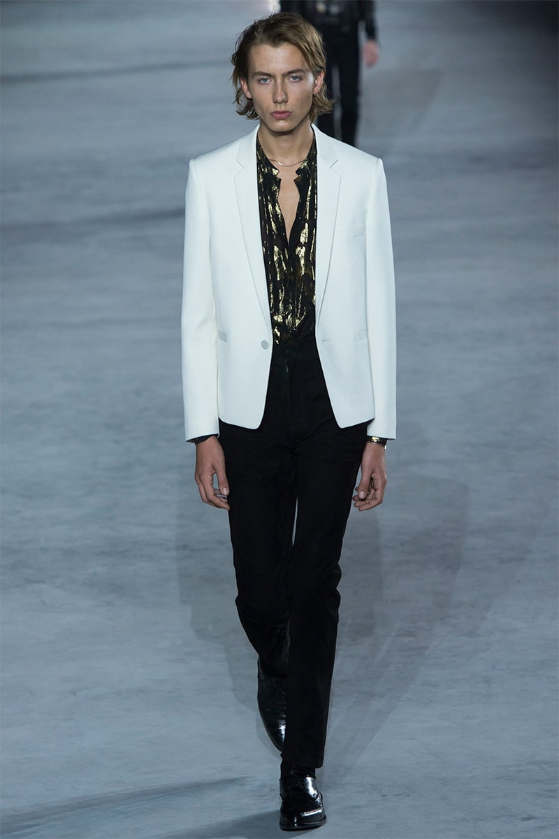 Saint Laurent Anthony Vaccarello Paris Fashion Week Luxury Clothing Apparel Accessories Eiffel Tower