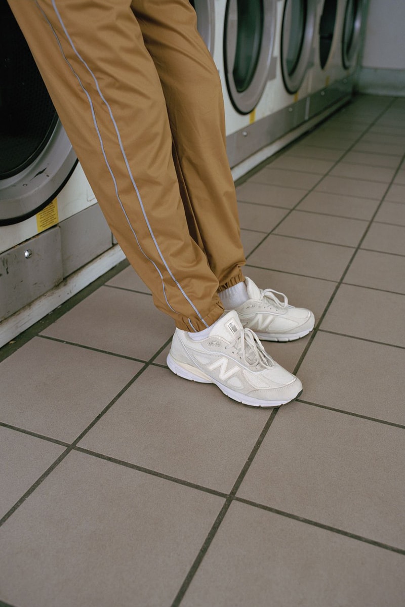 Stussy x New Balance Collaboration Cream Colorway 990v4