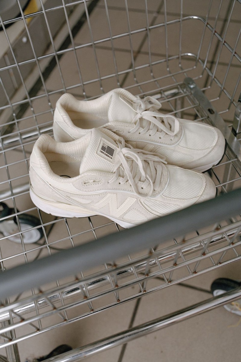 Stussy x New Balance Collaboration Cream Colorway 990v4