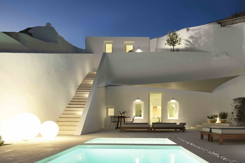 This Gorgeous Summer House in Santorini Was Built Right Into a Cave