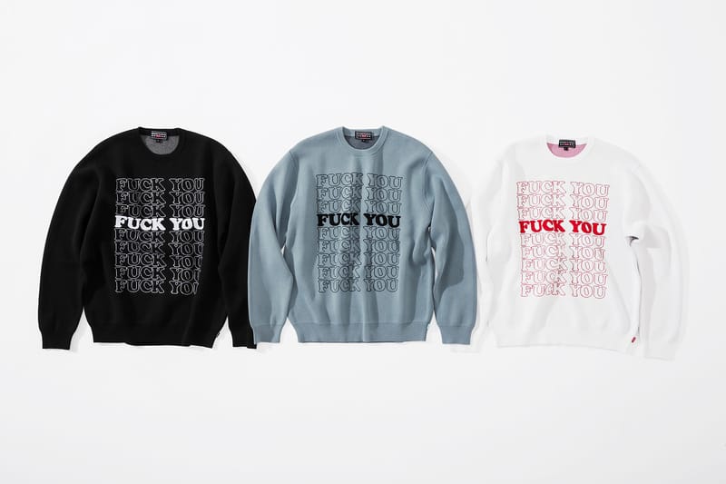 Supreme Hysteric Glamour Fuck You Knit M メンズ