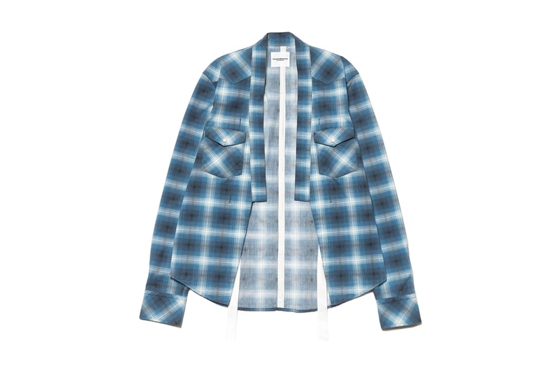 TAKAHIROMIYASHITA The SoloIst Check Flannel Haori Shirts Ponchos 2017 Fall Winter