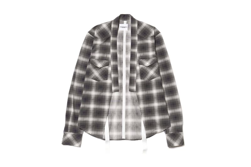 TAKAHIROMIYASHITA The SoloIst Check Flannel Haori Shirts Ponchos 2017 Fall Winter