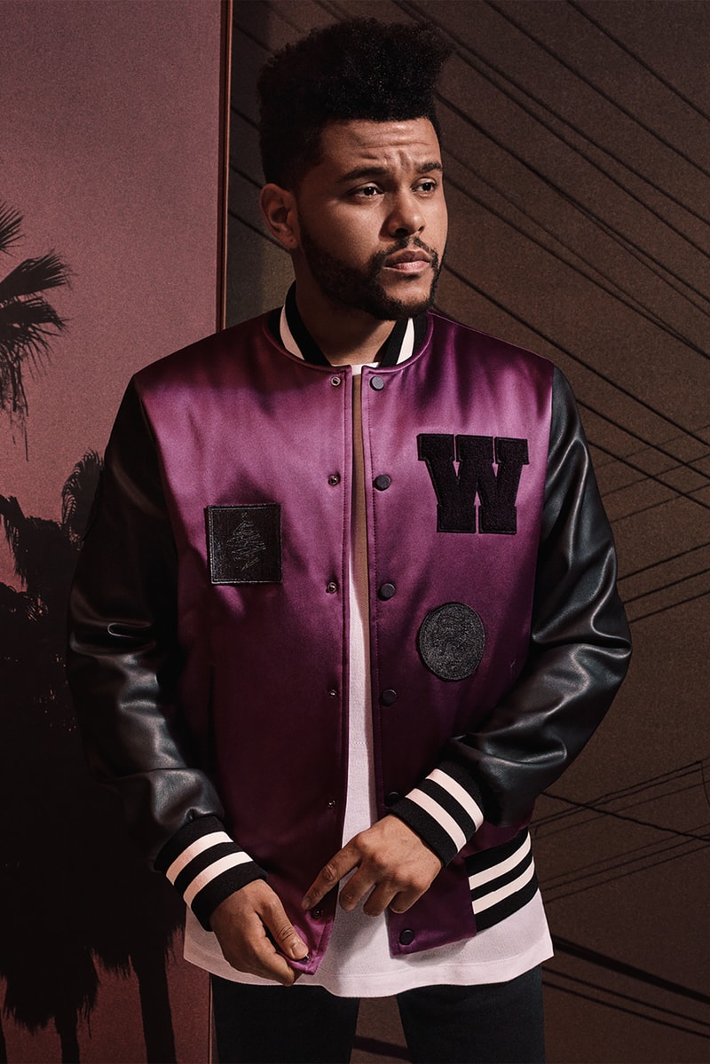 H&M Presents The Weeknd Collection varsity jacket