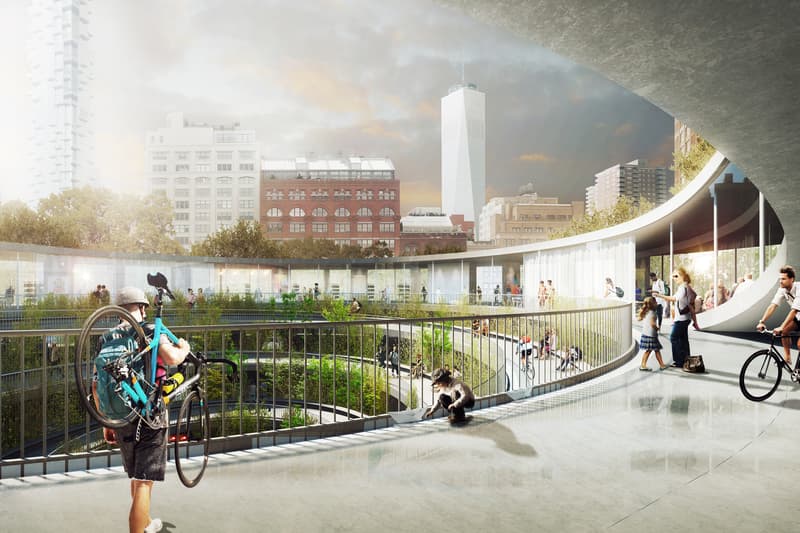 THIRD NATURE Parking Structure garage City Urban Green Space Flooding Prevention plants POP-UP water reservoir cars