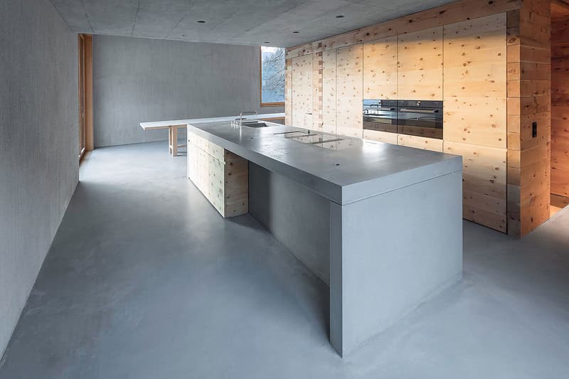 Trin Cabin Schneller Caminada Architects Switzerland homes houses home house mountains mountain wood concrete