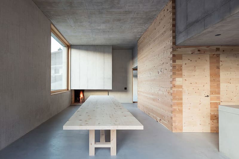 Trin Cabin Schneller Caminada Architects Switzerland homes houses home house mountains mountain wood concrete