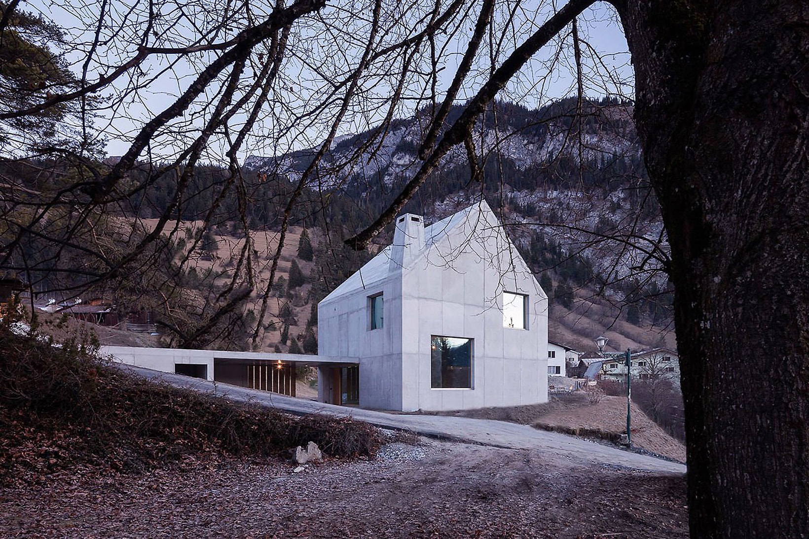 Trin Cabin Schneller Caminada Architects Switzerland homes houses home house mountains mountain wood concrete