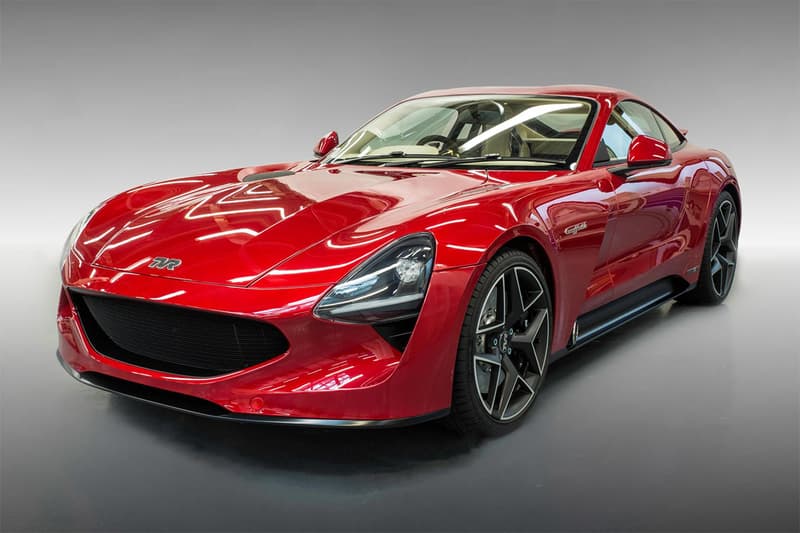 TVR Grifith Sports Car Red Exterior Interior