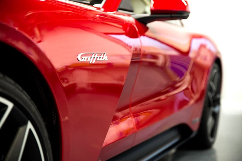 TVR Grifith Sports Car Red Exterior Interior