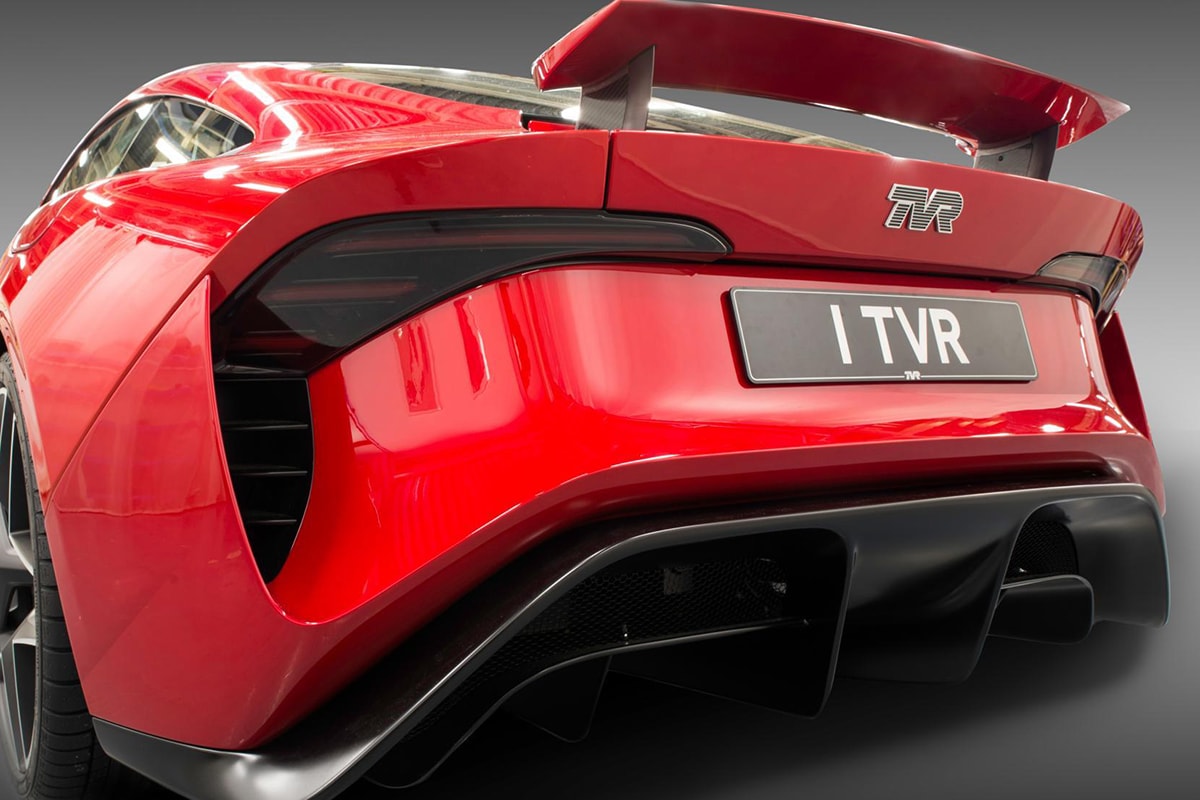 TVR Grifith Sports Car Red Exterior Interior