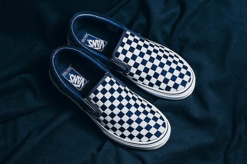 Vans Japan Indigo Checkerboard Pack Sk8 Hi Classic Slip On Old Skool INVINCIBLE Sneakers Shoes Footwear 2017 September 23 Release Date Info