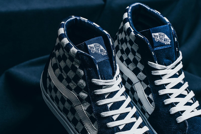 Vans Japan Indigo Checkerboard Pack Sk8 Hi Classic Slip On Old Skool INVINCIBLE Sneakers Shoes Footwear 2017 September 23 Release Date Info