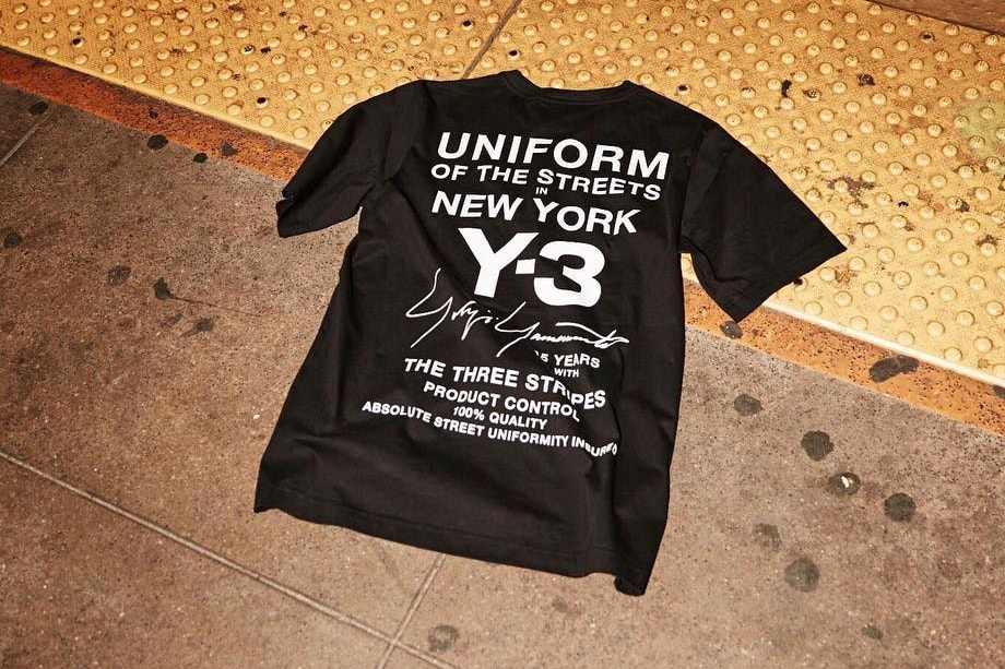 Y3 y-3 New York UniformOfTheStreets Limited Edition T Shirt Tee NYFW Fashion Week adidas Yohji Yamamoto