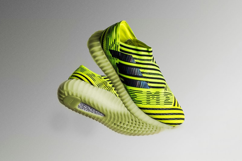 adidas Nemeziz 17 YEEZY BOOST 350 The Shoe Surgeon Custom Sneakers Soccer Kanye West Semi Frozen Yellow