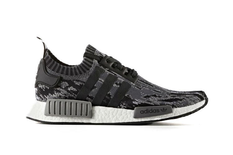 adidas Unveils the NMD R1 Primeknit Glitch Camo In "Core Black"