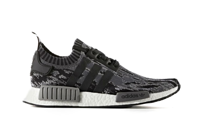 adidas NMD R1 Primeknit Core Black Glitch Camo