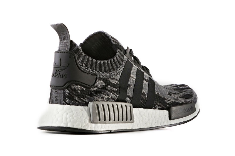 adidas NMD R1 Primeknit Core Black Glitch Camo