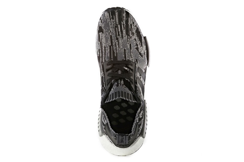 adidas NMD R1 Primeknit Core Black Glitch Camo
