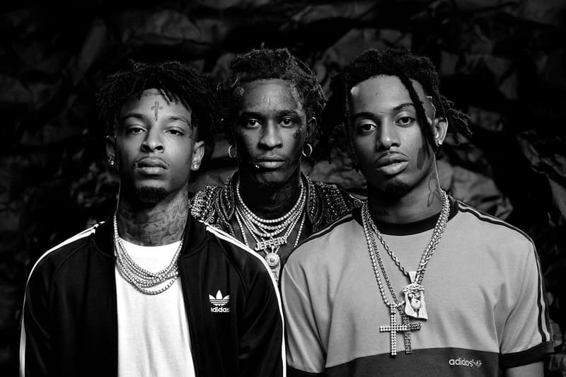 adidas Originals 21 Savage Young Thug Playboi Carti  Faces of Crazy campaign