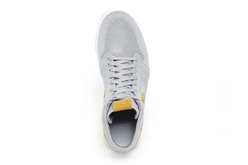 Air Jordan 1 Flyknit Wolf Grey Golden Harvest