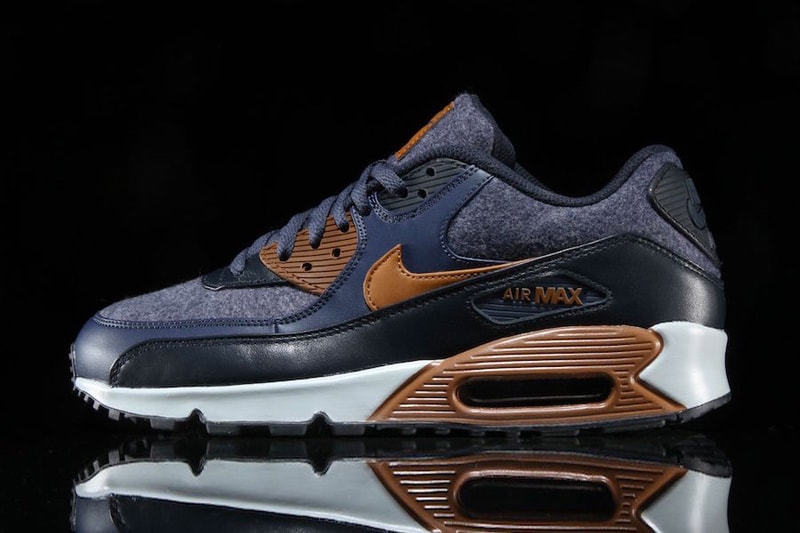 Nike Air Max 90 Premium Fall Winter 2017 Thunder Blue Wool