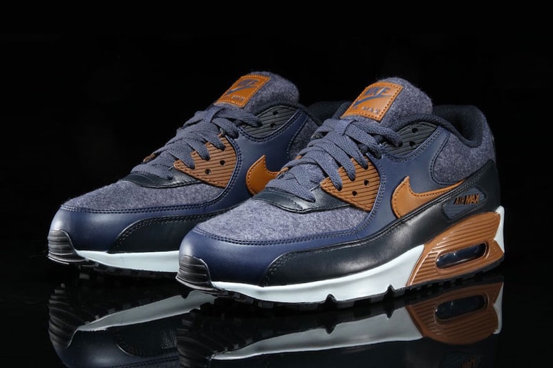 Nike Air Max 90 Premium Fall Winter 2017 Thunder Blue Wool