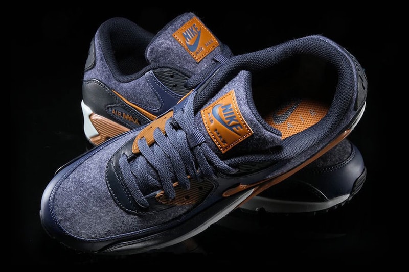Nike Air Max 90 Premium Fall Winter 2017 Thunder Blue Wool