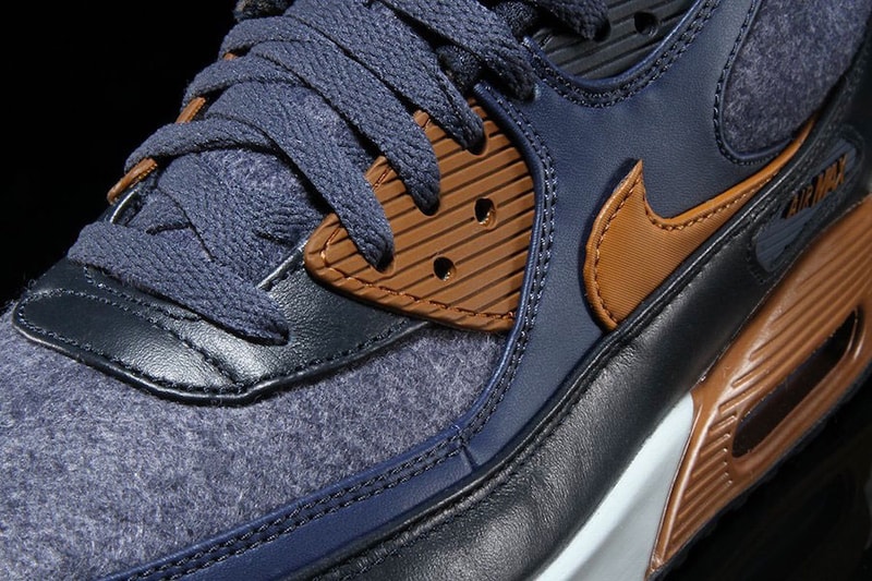 Nike Air Max 90 Premium Fall Winter 2017 Thunder Blue Wool