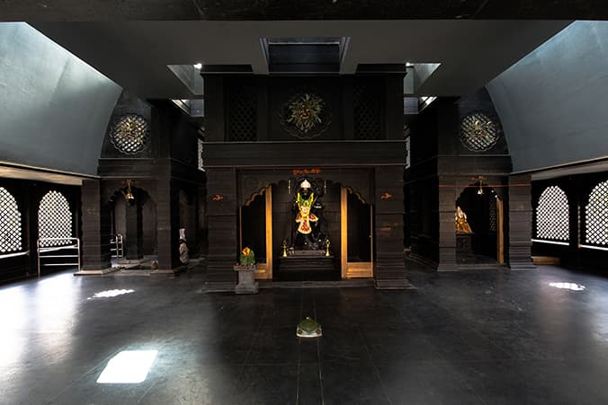 Within N Without Architects Maruti Mandir All-Black Stone Temple India Nashik Maharashtra