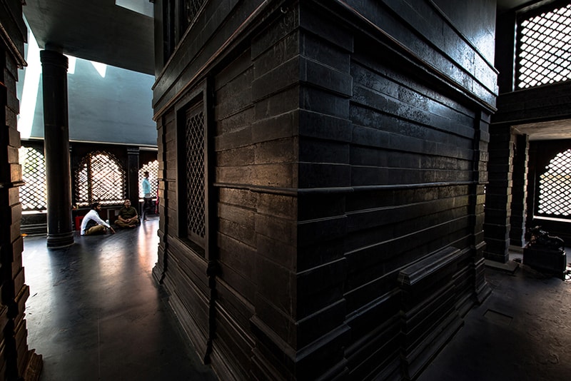 Within N Without Architects Maruti Mandir All-Black Stone Temple India Nashik Maharashtra 