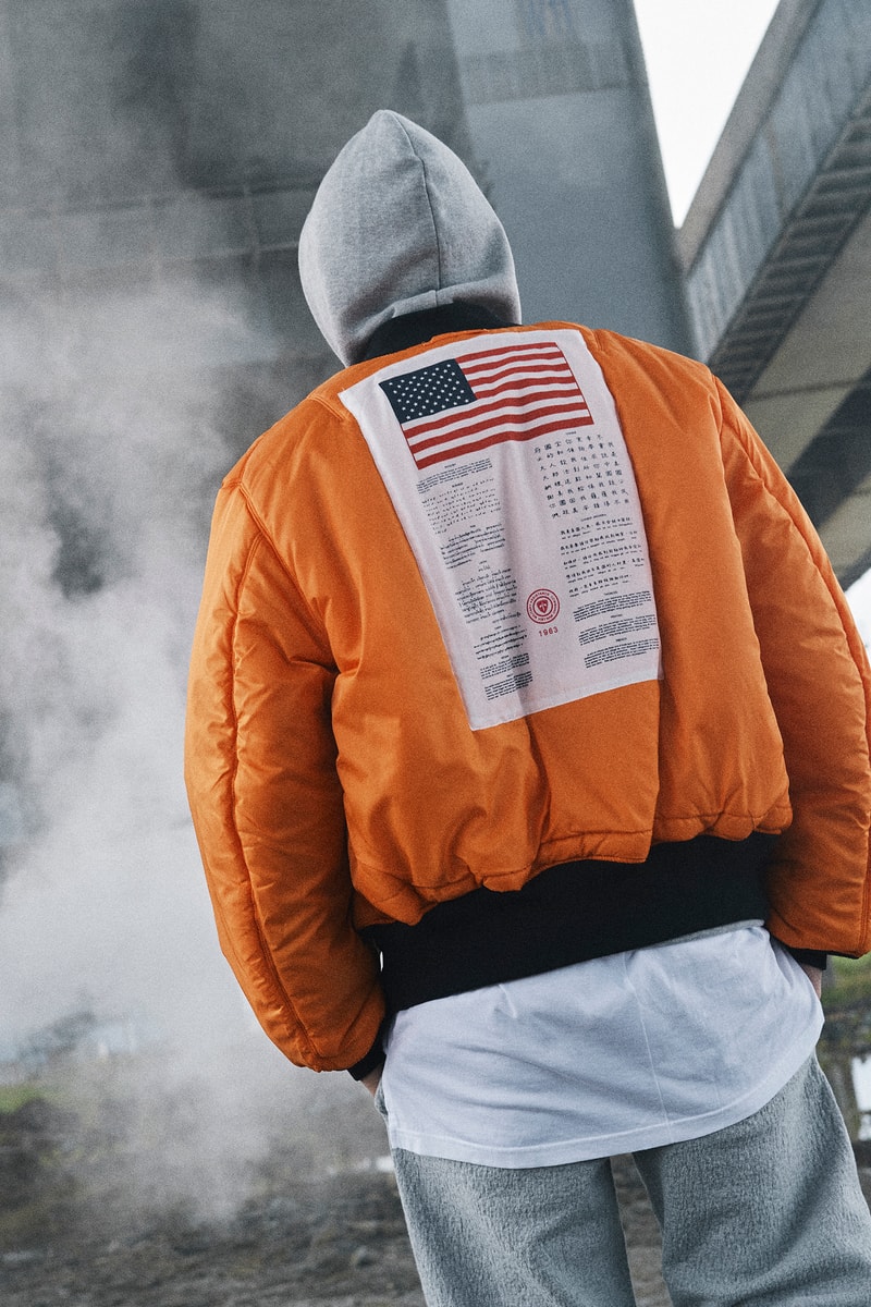 Alpha Industries Rapper Loco orange flight jacket