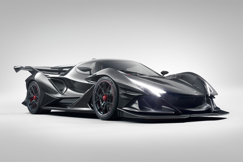 Apollo Intensa Emozione Hypercar Supercar car vehicle black carbon fiber
