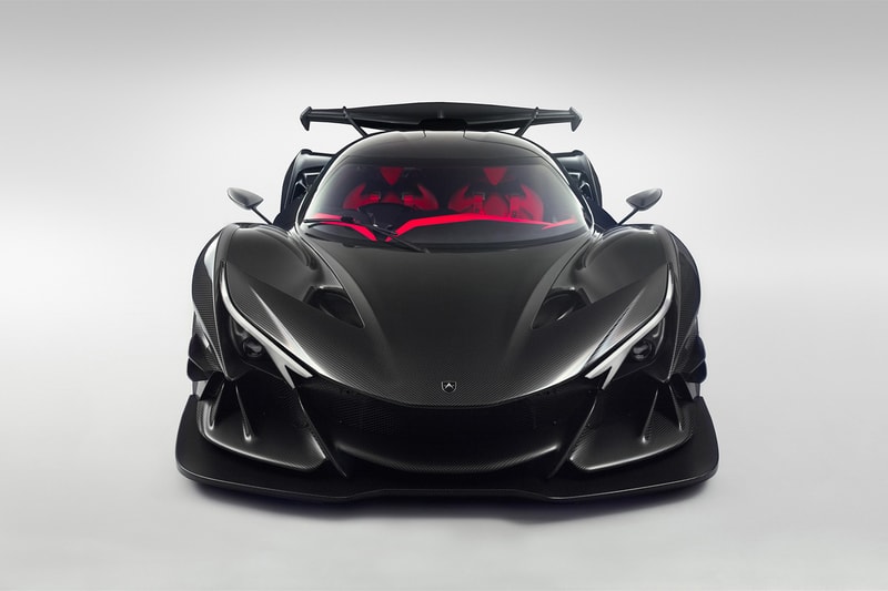 Apollo Intensa Emozione Hypercar Supercar car vehicle black carbon fiber
